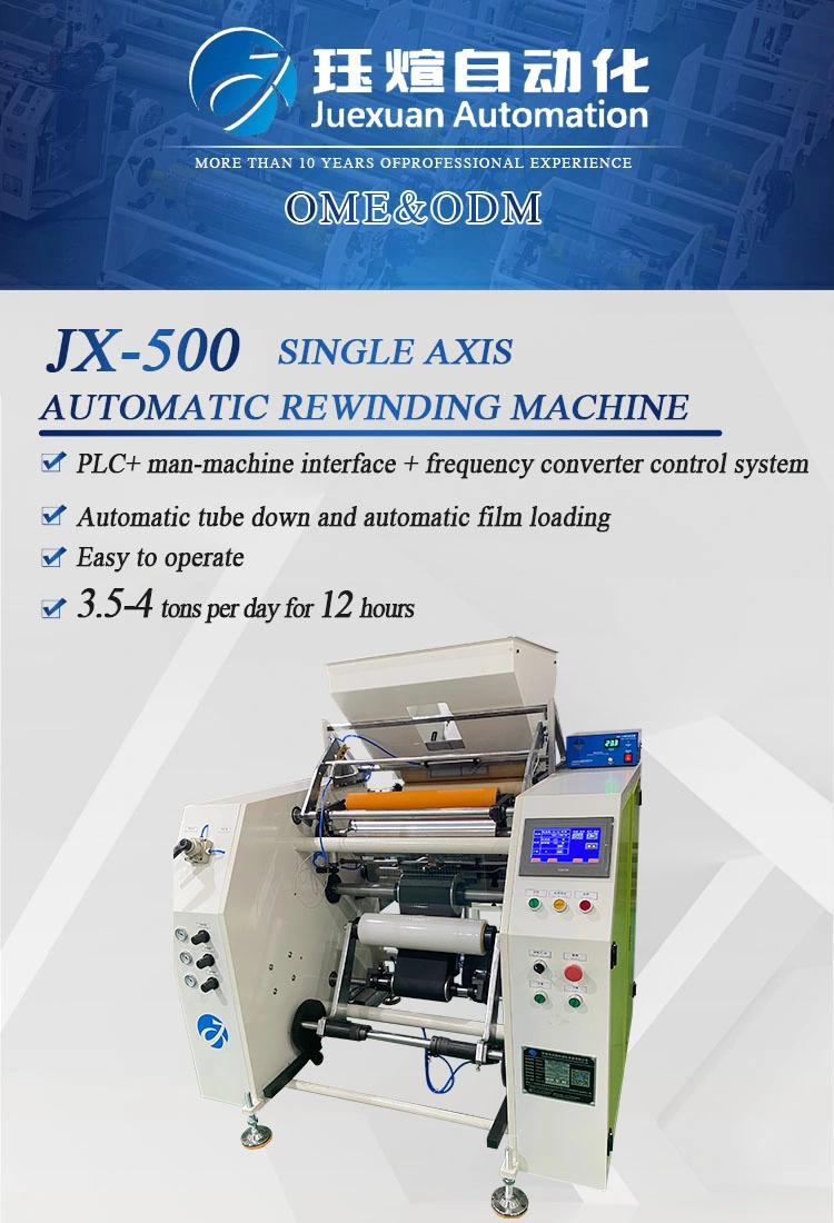 Jx-500 Stretch Film Automatic Rewinder LLDPE Winding Film Automatic Rewinding Machine