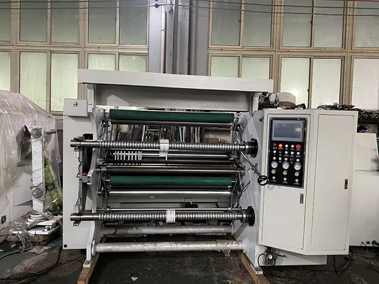 High Speed Stretch Plastic Film Paper Roll Vertical Automatic Cutting and Slitting Machine with Rewinder