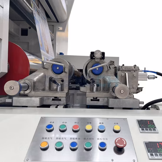 Máquina de impressão flexográfica de filme conservante/retrátil