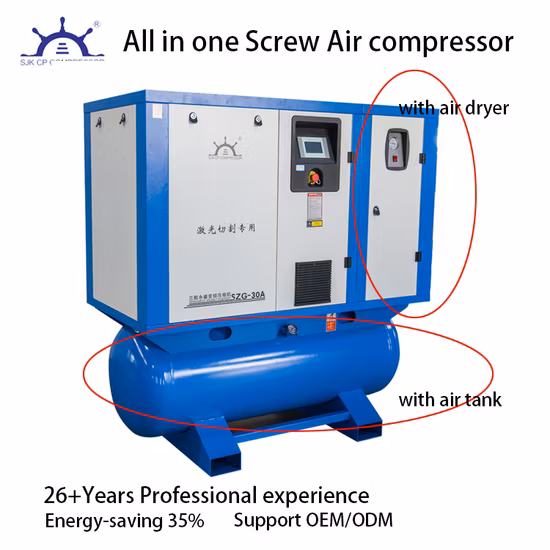 2023 Hot Ofac 22kw 30HP 8bar IP55 Compressor de ar de parafuso isento de óleo de acionamento direto para industrial