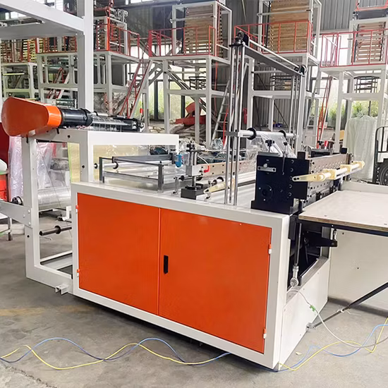 Máquina para fabricar sacolas plásticas de todos os tipos por atacado para camisetas, coletes, compras, remendos, flores, galinhas, planas, sacolas de lixo