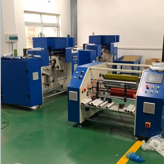 Máquina Rebobinadora de Filme Estirável Totalmente Automática Máquina de Rebobinagem de Filme Plástico PE